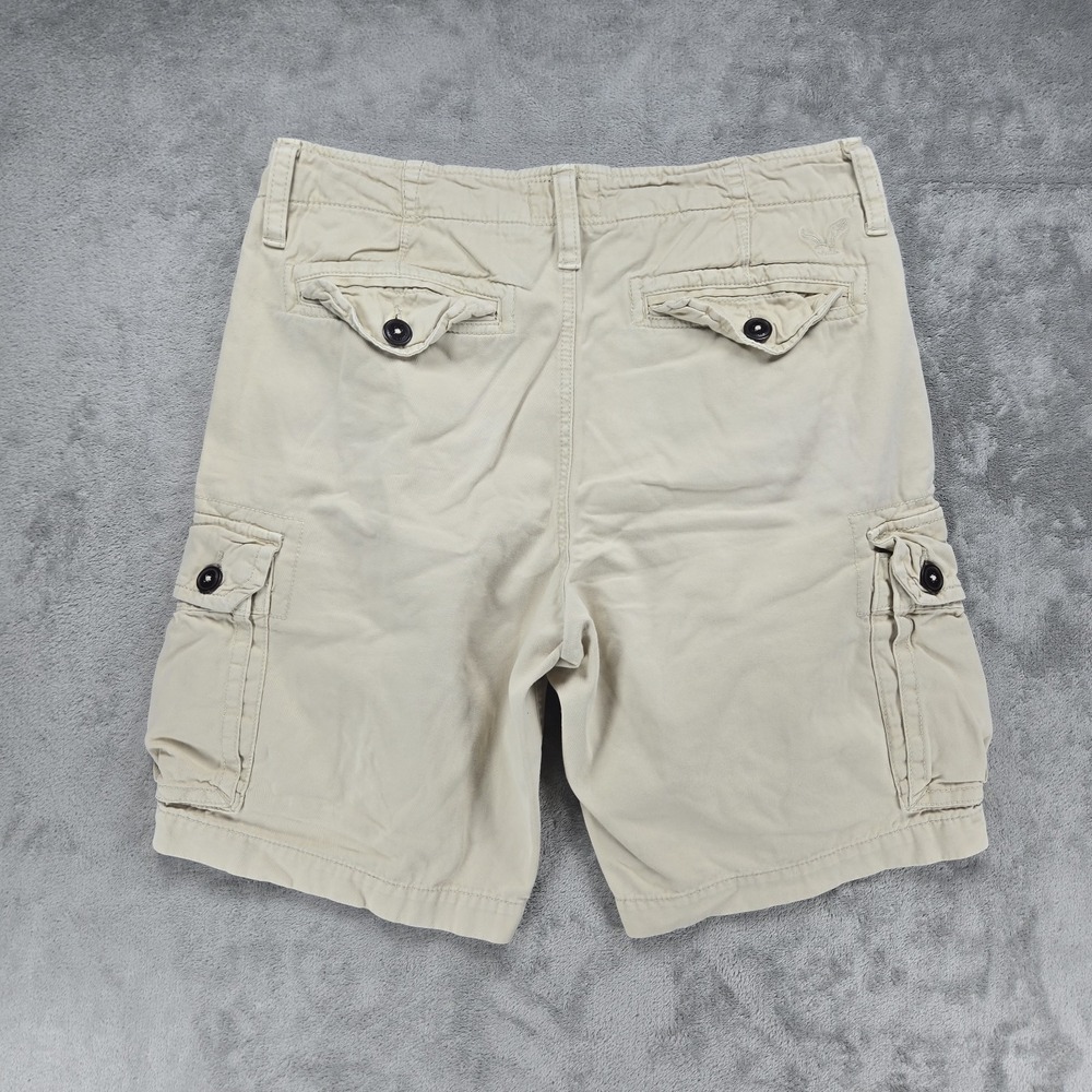 American Eagle Cargo Shorts Mens Size 33 Light Beige Khaki Classic Length - Picture 2 of 8